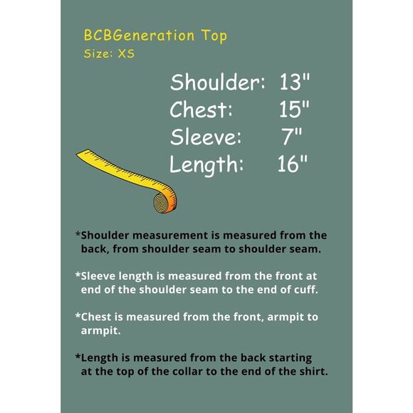 NEW BCBGeneration Crop Top Striped Summer Shirt or to Style with Cardigan Sz XS - Picture 3 of 9